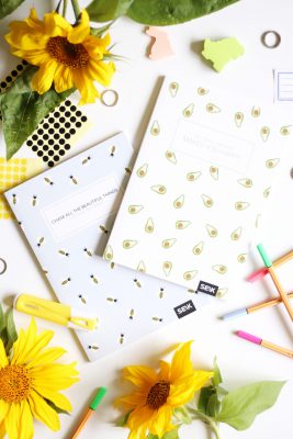 Bullet Journal / Točkovni dnevnik bees & Avocados (2 kosa)