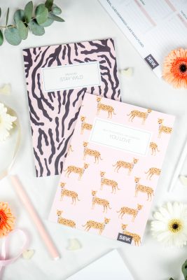 Bullet Journal / Točkovni dnevnik zebra & cheeta (2 kosa)
