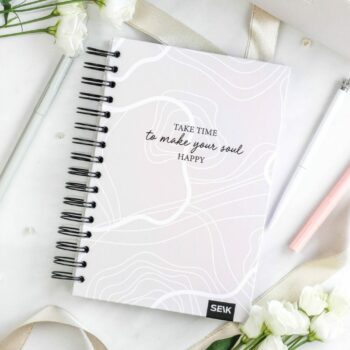 Bullet Journal / dnevnik s pikicami in trdno platnico - take time