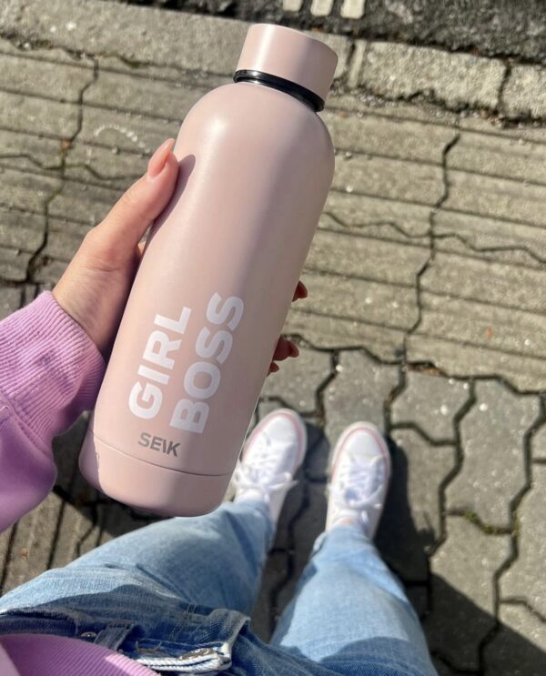SEIK Flaška za vodo/Termovka Girl boss - roza 500 ml - Image 7