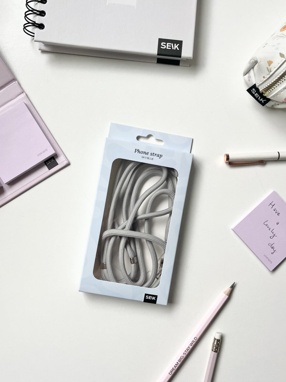 Univerzalni trak za telefon - Sky blue