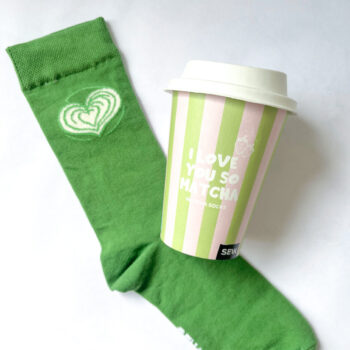 Nogavice - I love you so matcha