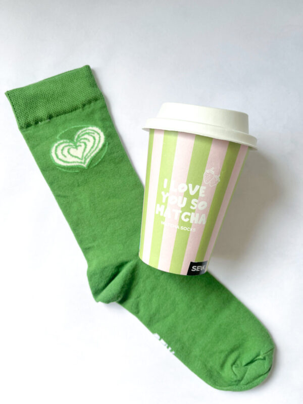 Nogavice - I love you so matcha